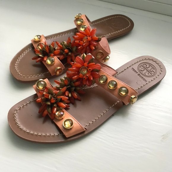 Tory Burch Embellished Sandals - Picture 1 of 4